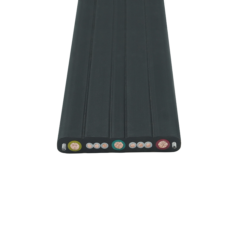 เครนเปลือกผสมเดินทางสายแบนพร้อมลวดเหล็ก