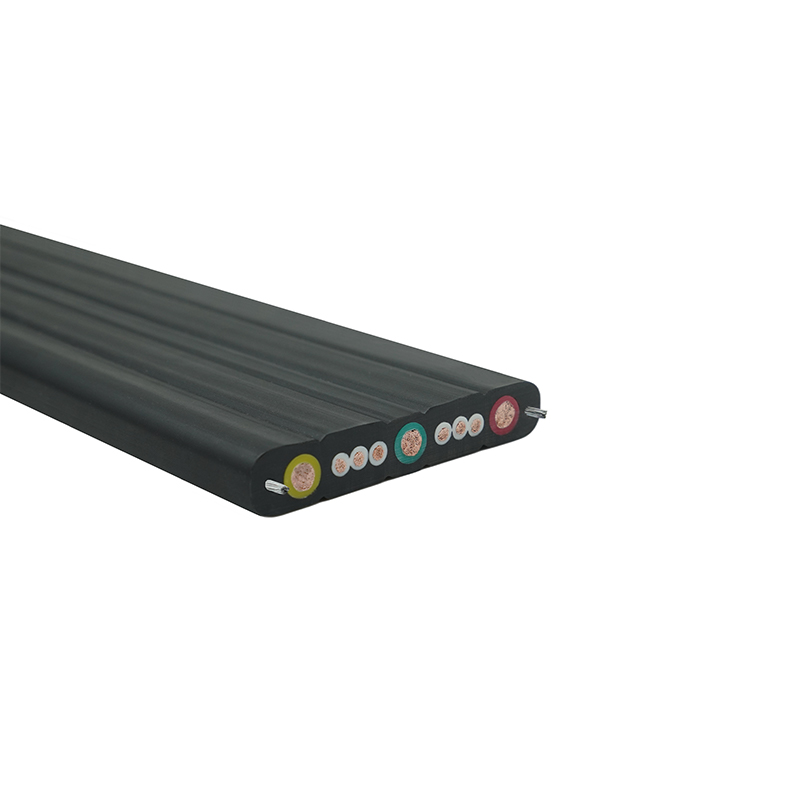 เครนเปลือกผสมเดินทางสายแบนพร้อมลวดเหล็ก