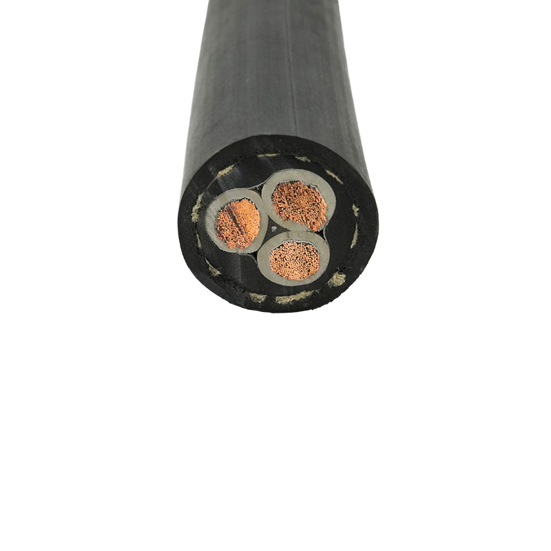 สายเคเบิลยืดหยุ่นยางทนน้ำมันกลางแจ้งสำหรับงานหนัก